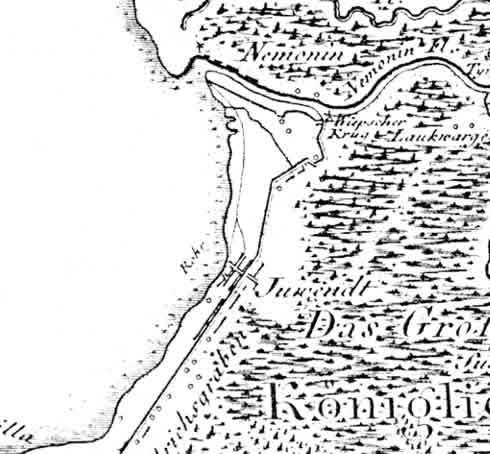 Teilauschnitt der Schroetterkarte von 1802